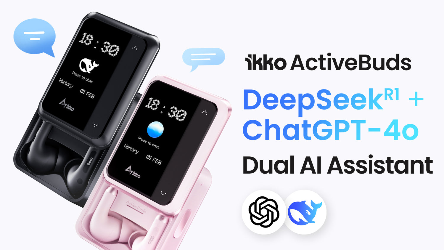 Load video: Activating DeepSeek R1 &amp; ChatGPT-4o via ActiveBuds