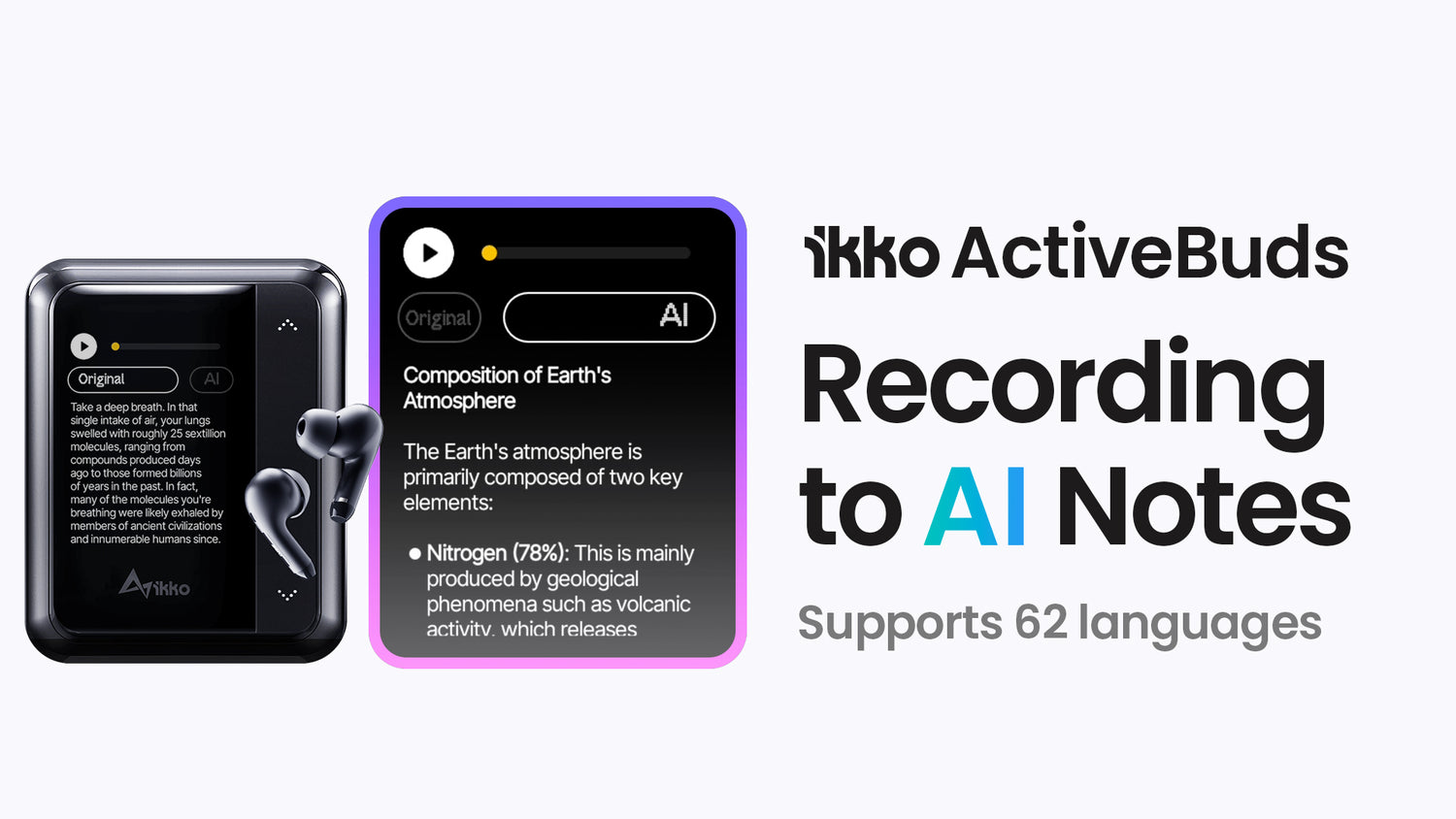 Load video: AI Smart Notes via ActiveBuds